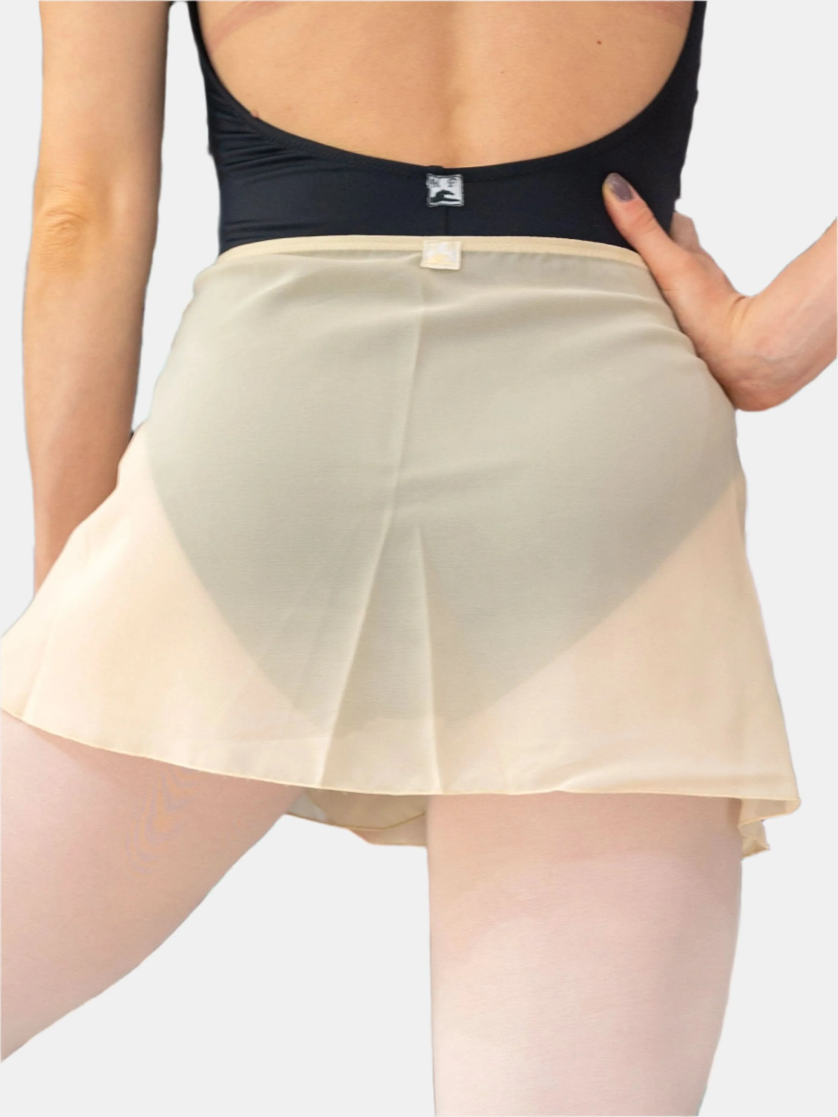 Champagne Wrap Short Dance Skirt MP301