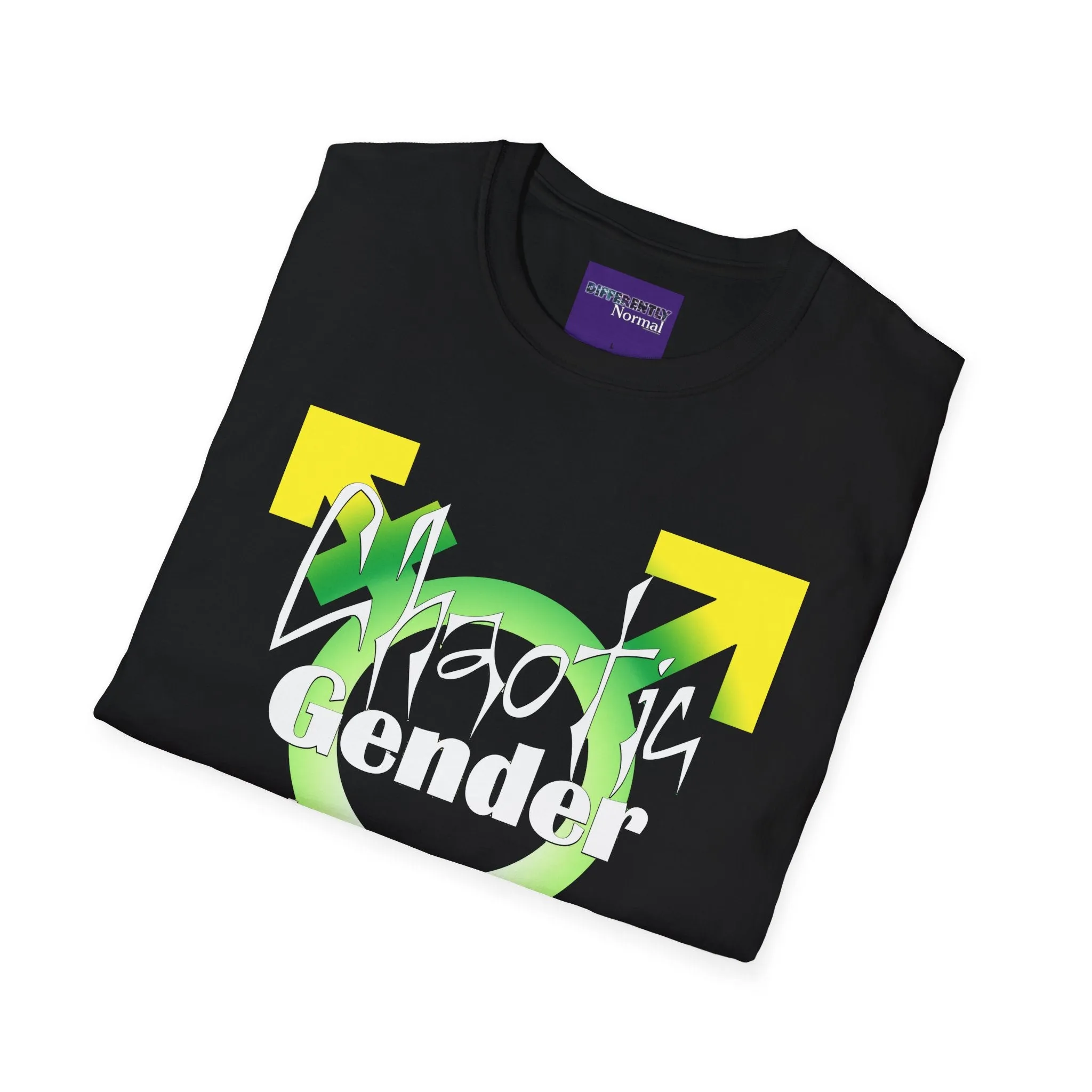 Chaotic Gender Neutral - Unisex T-Shirt - Tabletop Fan - LGBTQ Pride - Differently Normal
