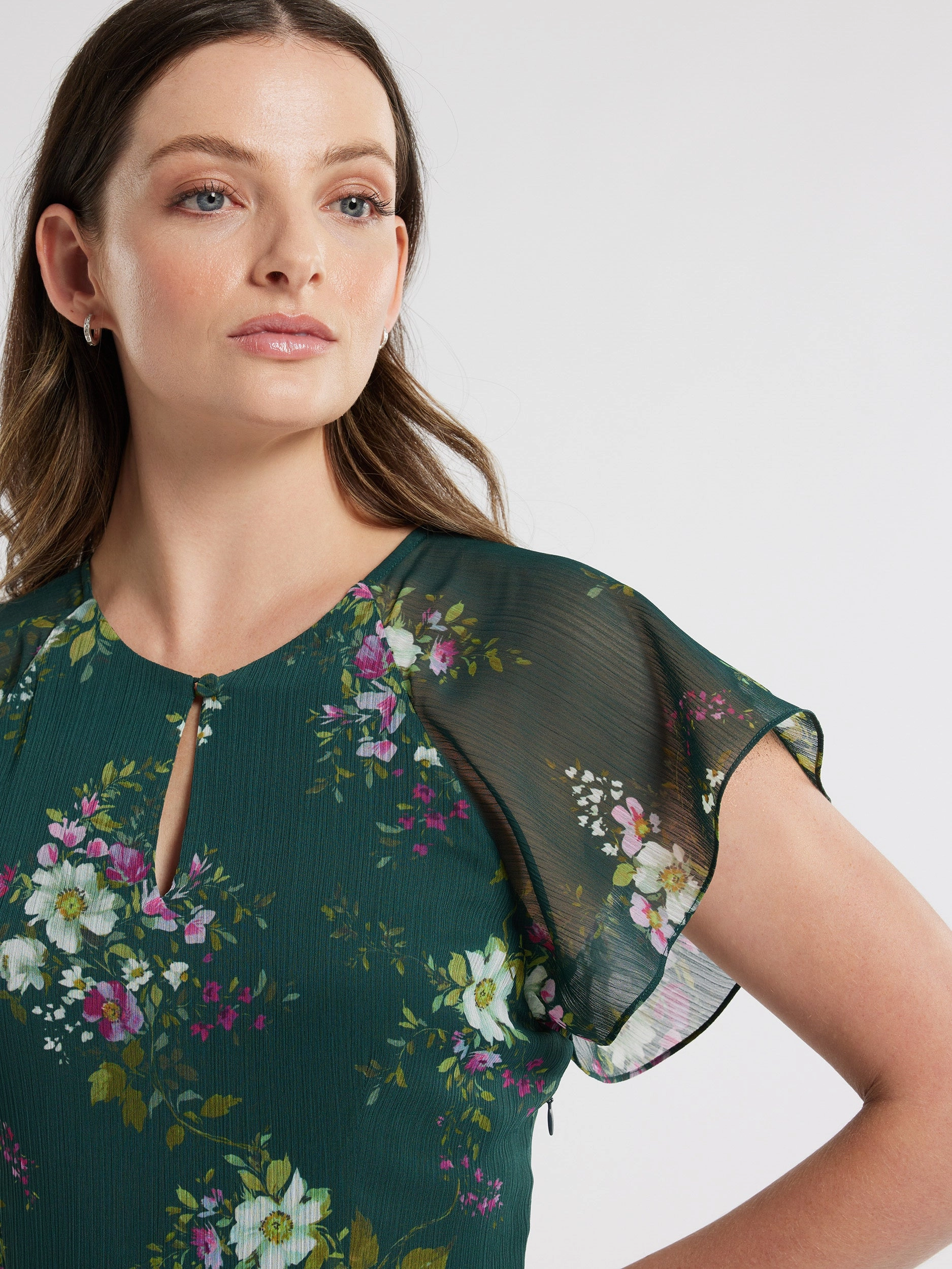 Refined Stitch Woodland Bloom Midi Dress