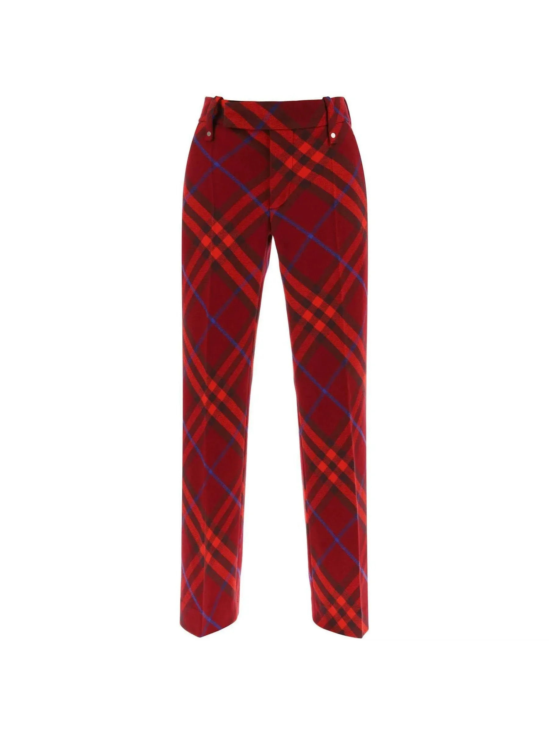 Check Wool Trousers