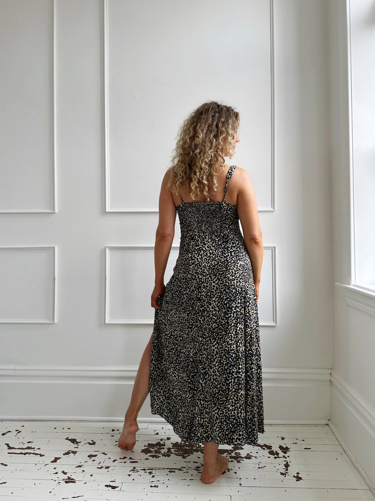 Effortless Elegance Cheetah Print Empire Waist Dress - FINAL SALE