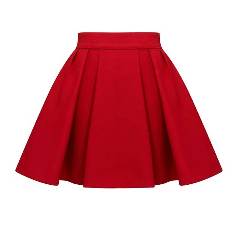 Chic U-Neck Buttons Tank Top   Mini Skirt Suit