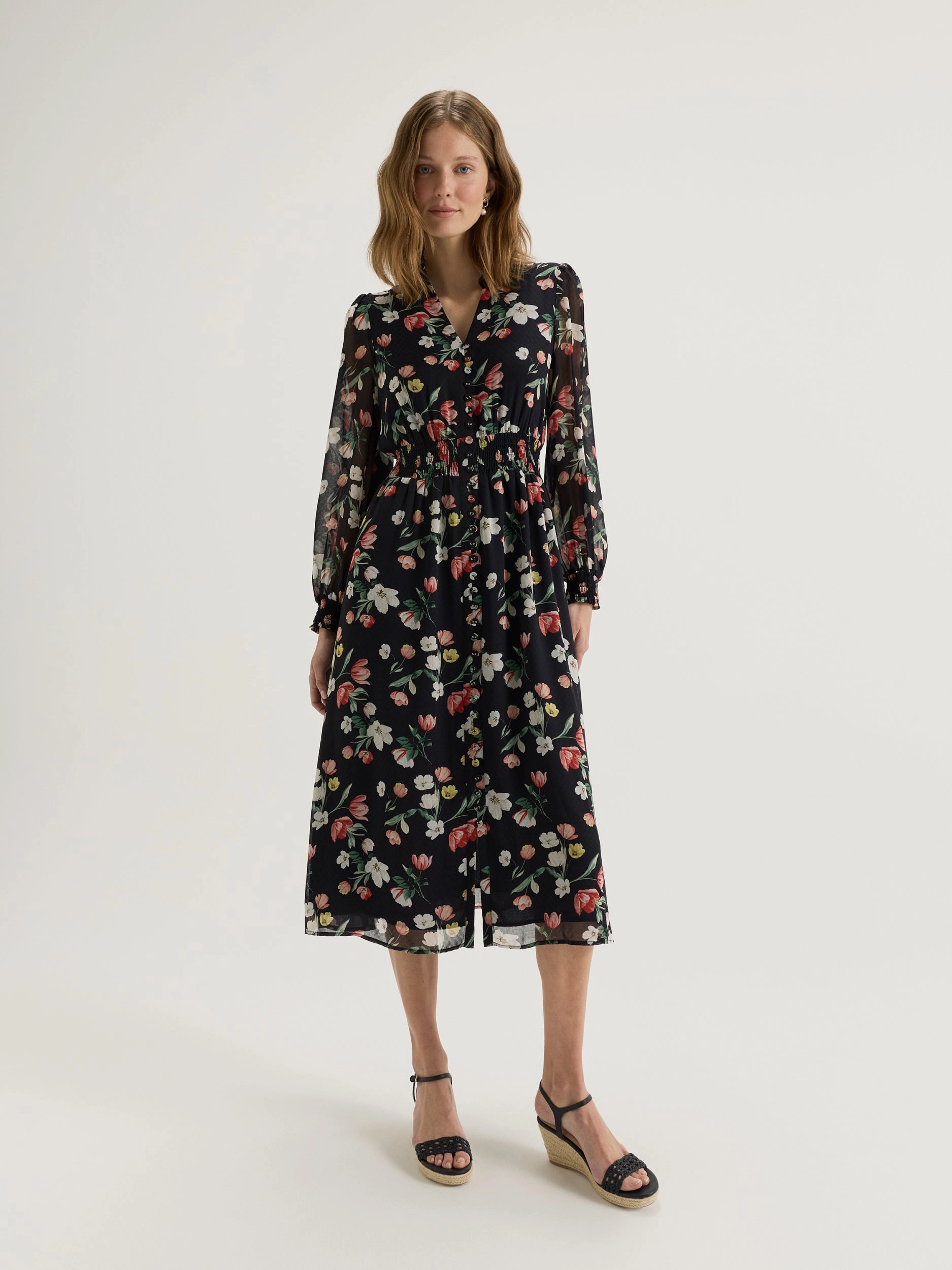 Everyday Comfort Gardenia Midi Dress