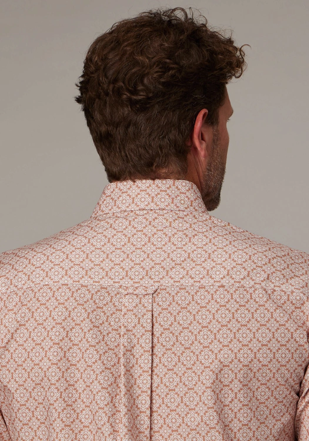 Snag Resistant Fabric Roper Mens 2020 Medallion Clay 100% Cotton 1 Pkt S/S Shirt