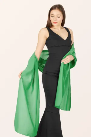 Chiffon Shawl - Emerald