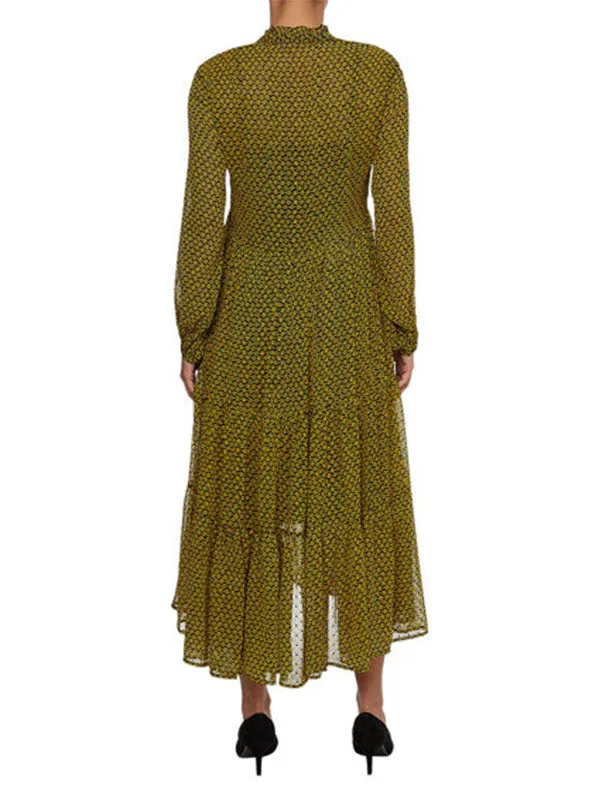 Chiffon Shift Midi D