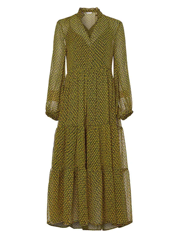 Chiffon Shift Midi D
