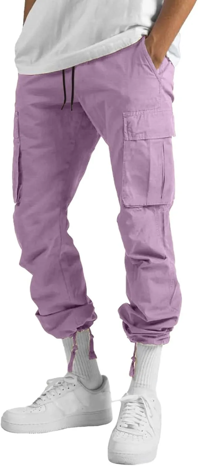 Chinos Trousers Men Linen Hiking Tactical Elastic Waist Smarty Skinny Public Wide Leg Casual Motorcycle with