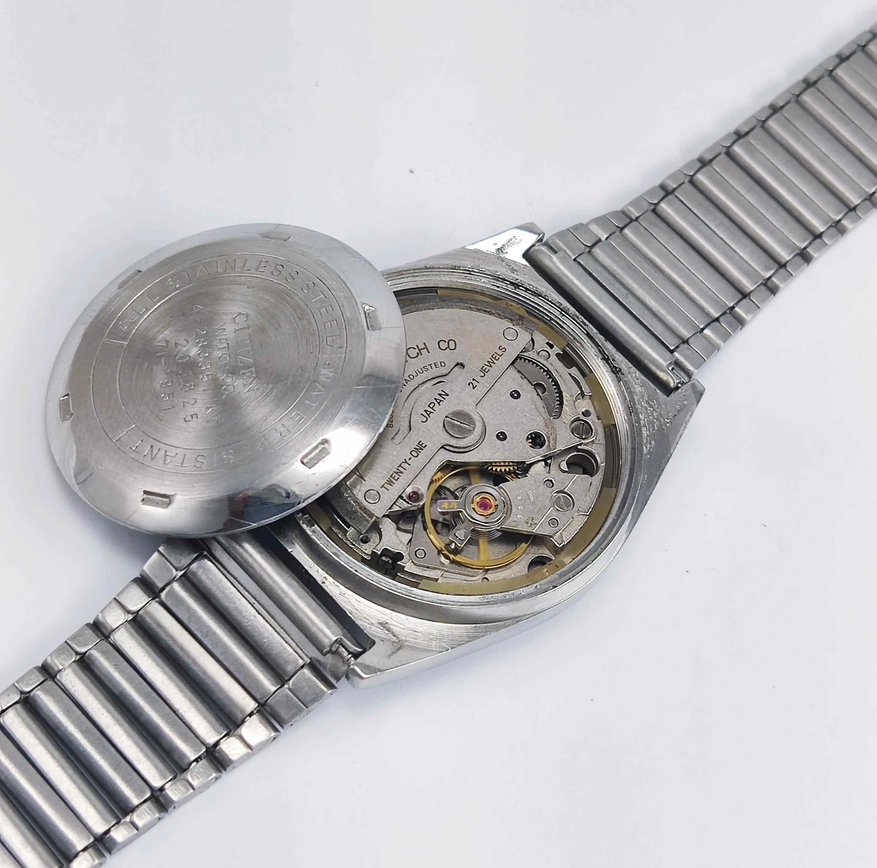 Citizen Automatic 8200A Gray Dial 21 Jewels Day Date Men's Mechanical Watch