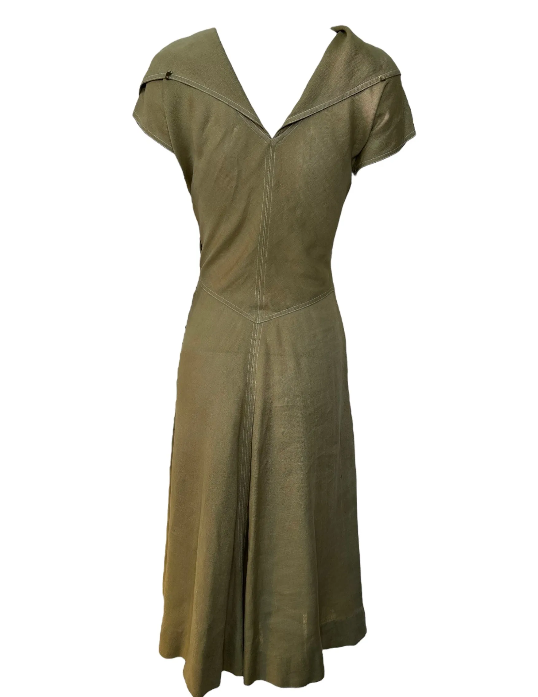 Claire McCardell Avocado Green Dress