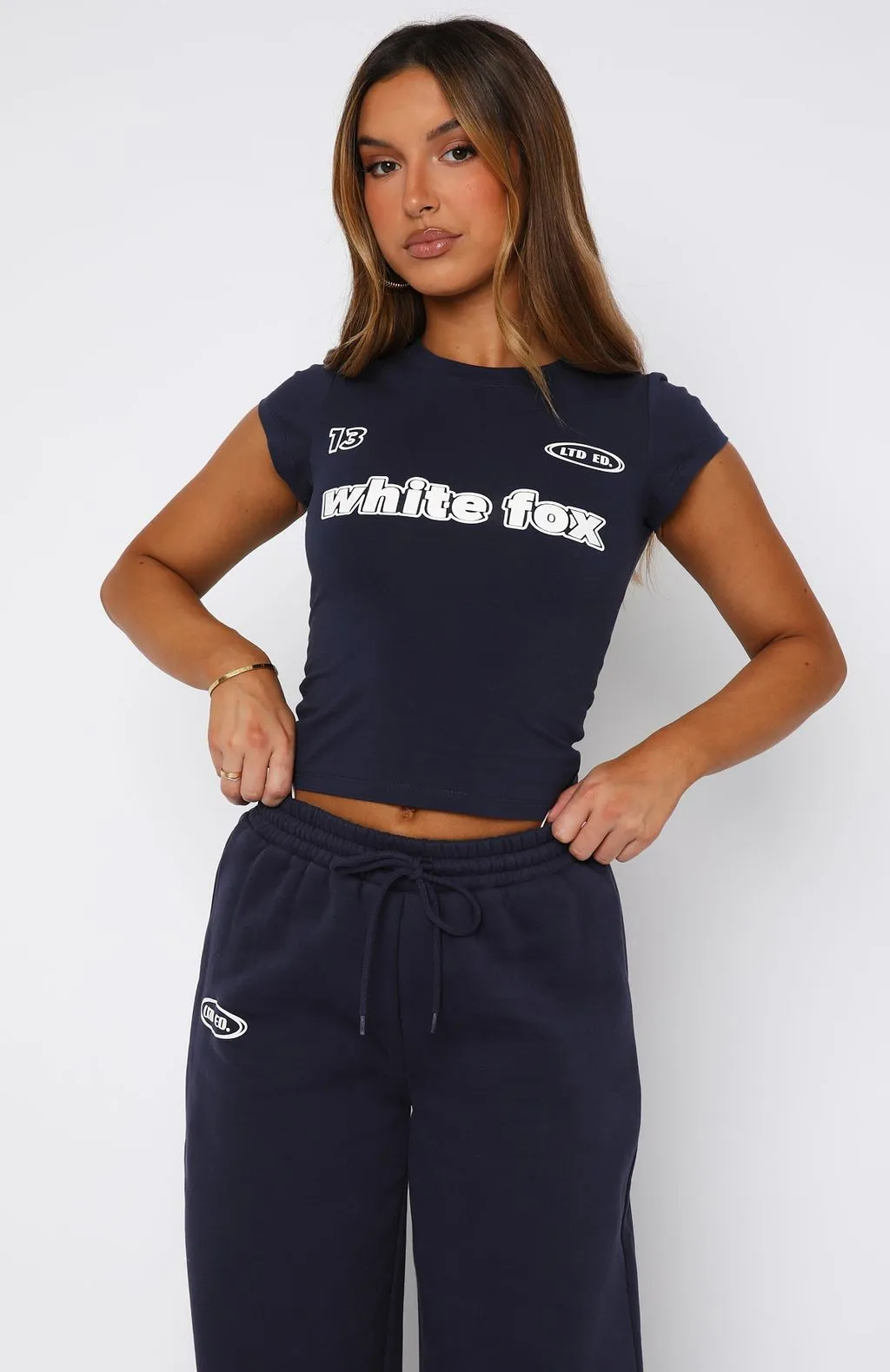 Ready To Go Baby Tee Navy Layer Trend