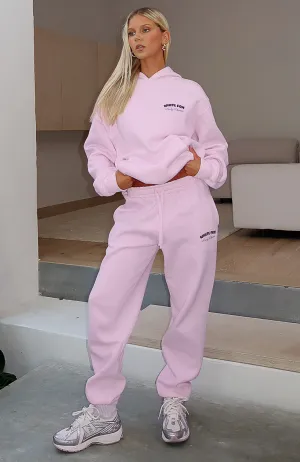 Lucky Thirteen Cheyenne Sweatpants Soft Pink Interlock Knit Structure