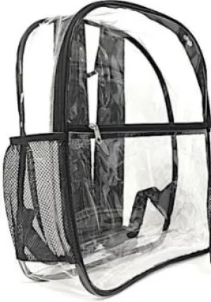 Clear Backpack See Through For School or Work (CH-Y113)