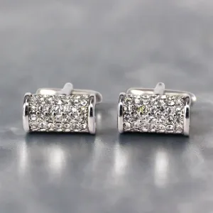 Clear Crystals Cufflinks (Online Exclusive)