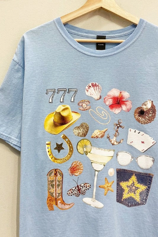 Casual Tank BuiltInLayer Coastal Cowgirl Tee S-XL