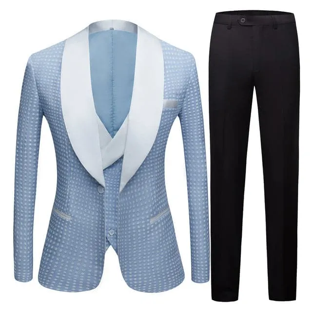COLBERT SUITS Men's Fashion Formal Business & Special Events Wear 3-PCS (Jacket   Pants   Vest) Suit Set