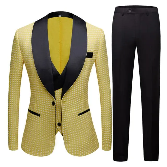 COLBERT SUITS Men's Fashion Formal Business & Special Events Wear 3-PCS (Jacket   Pants   Vest) Suit Set