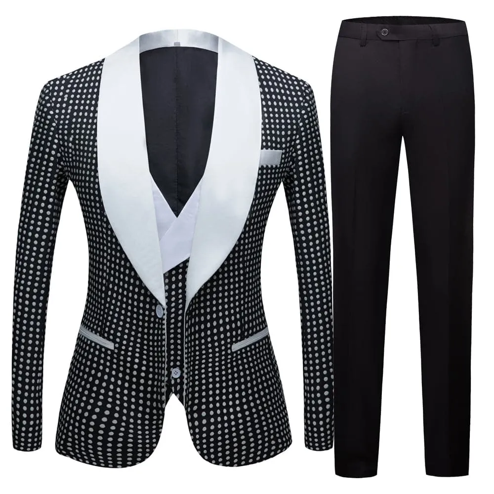 COLBERT SUITS Men's Fashion Formal Business & Special Events Wear 3-PCS (Jacket   Pants   Vest) Suit Set