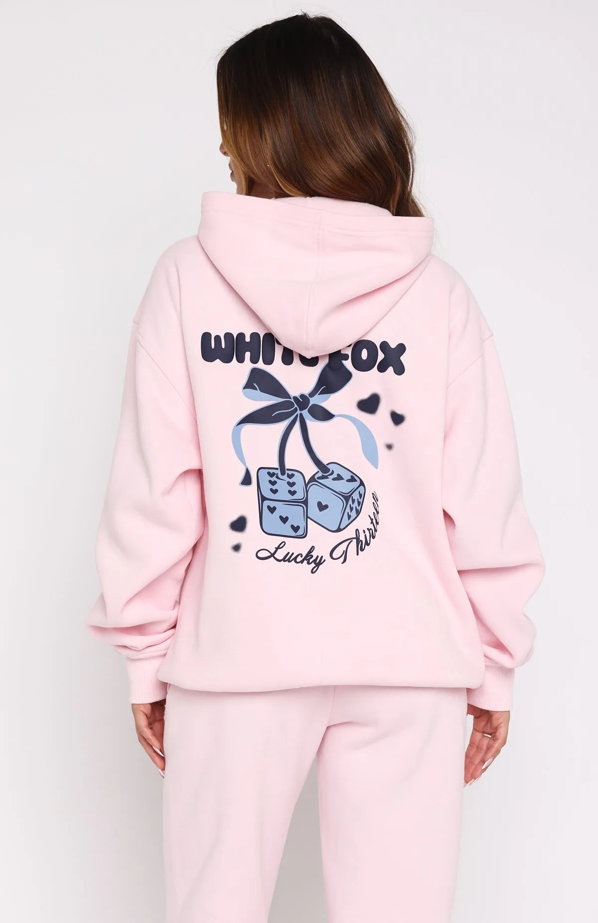 Simple Layer Lucky Thirteen Cheyenne Oversized Hoodie Soft Pink