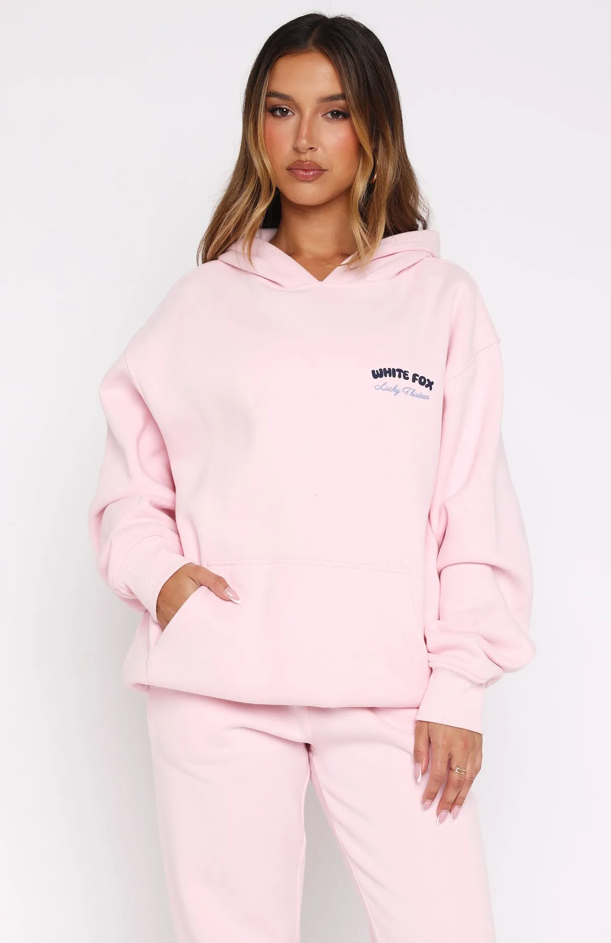 Flexible Layer Lucky Thirteen Cheyenne Oversized Hoodie Soft Pink