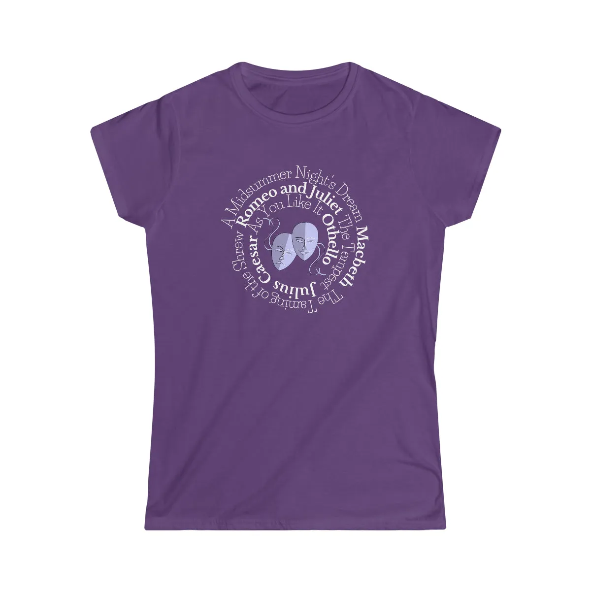 Comedies and Tragedies Fitted Tee