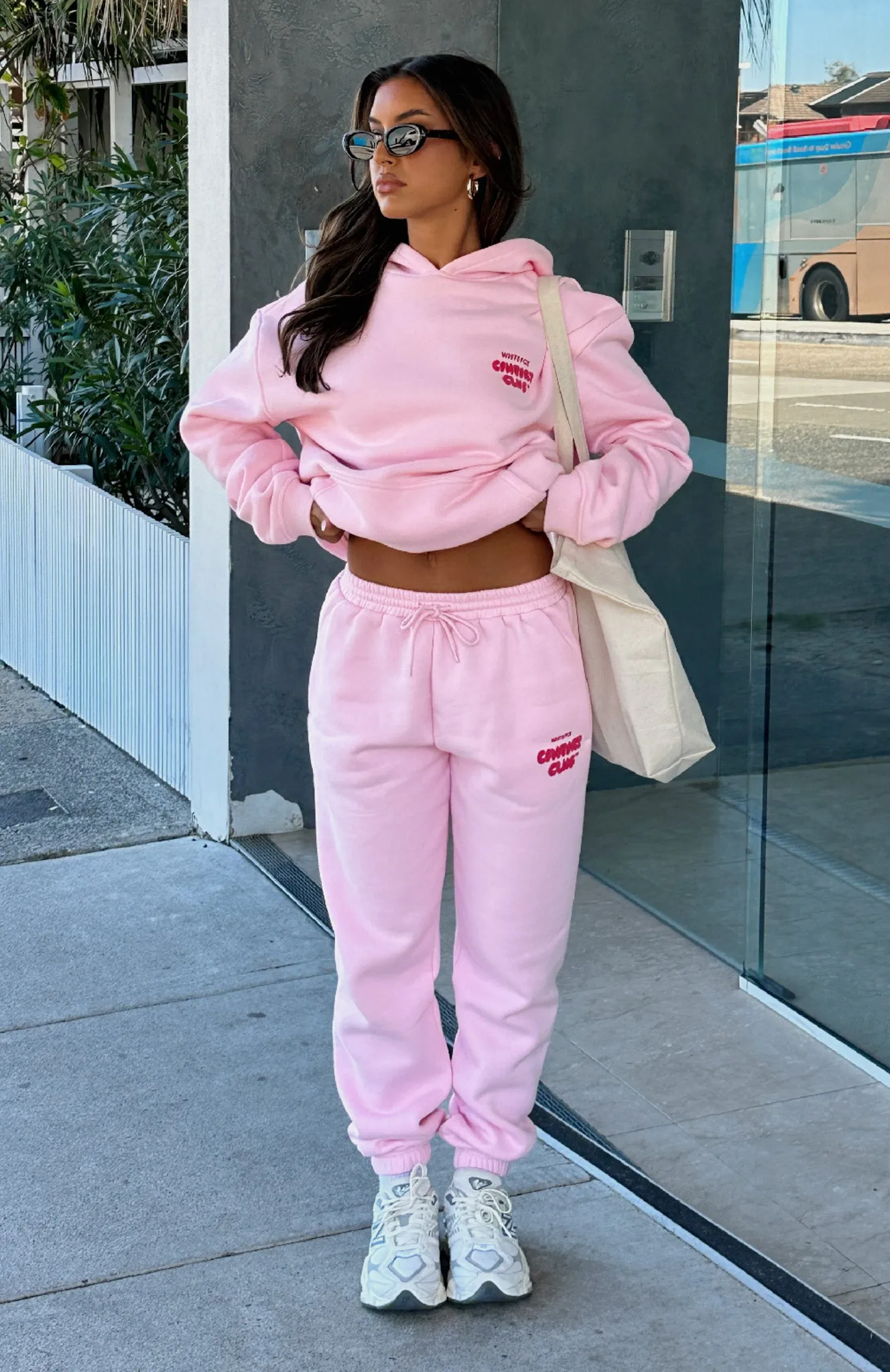 Zero Waste Production Ventilated Panels Comfort Club Sweatpants Bon Bon