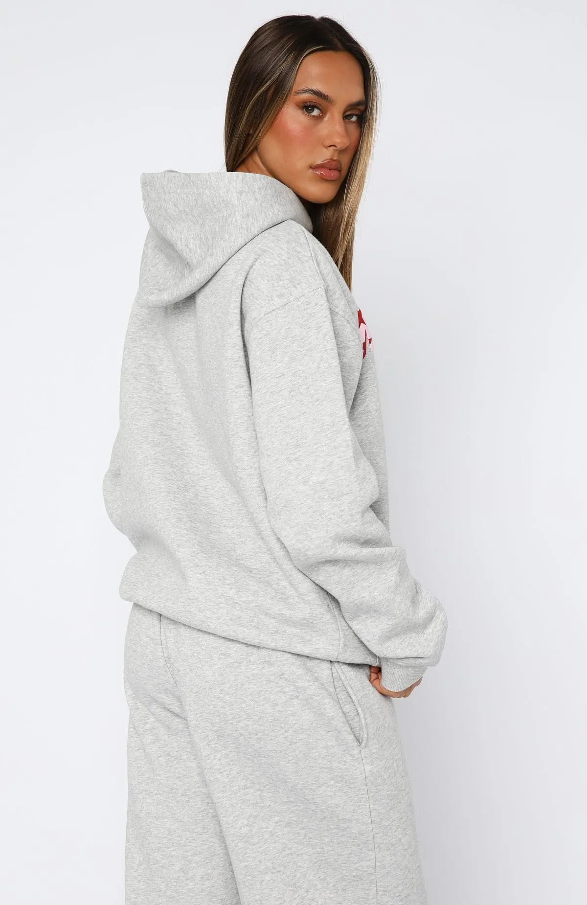 From The Archives Jaxx Oversized Hoodie Dark Grey Marle Modern Trend