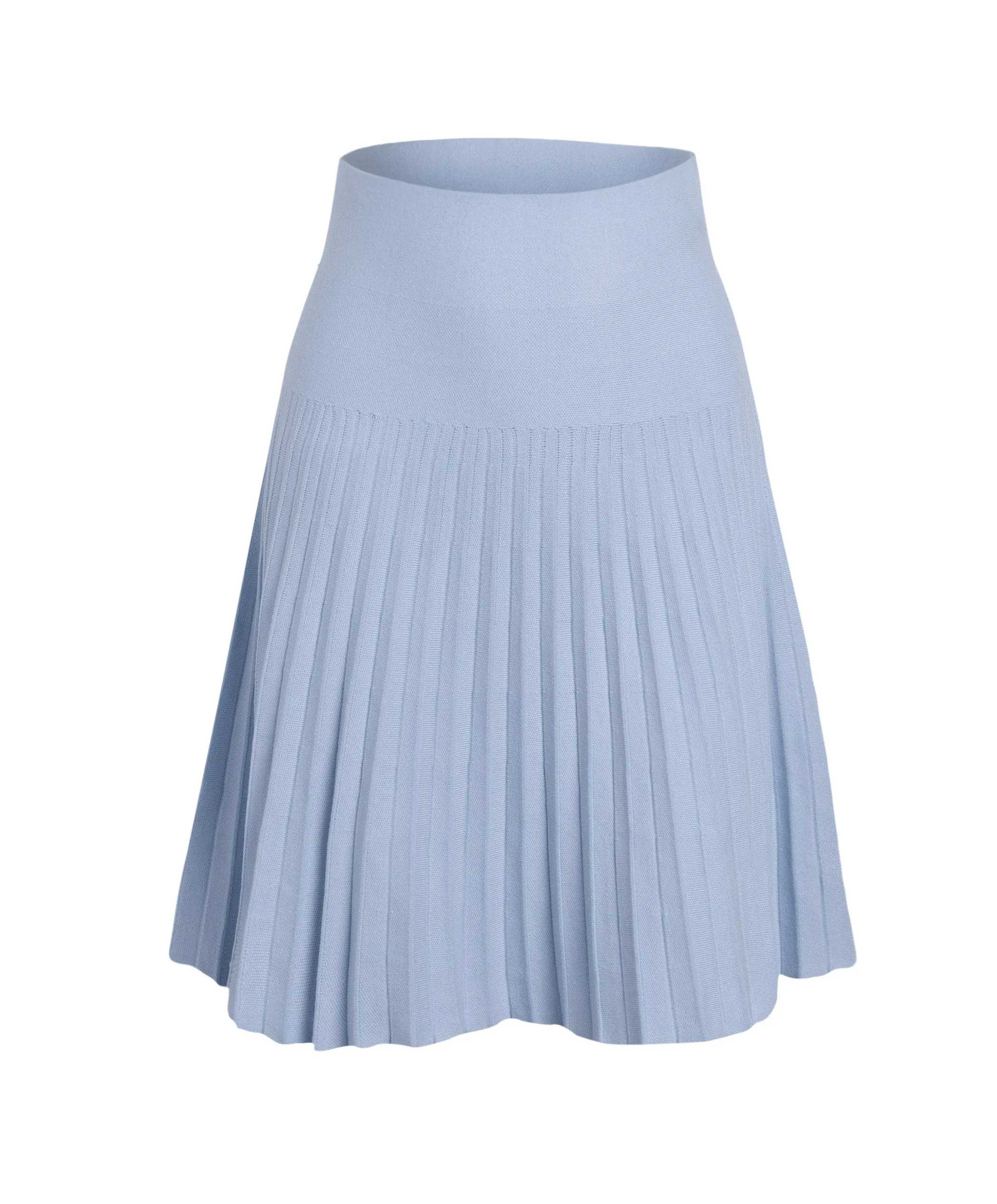 Stylish Vibe Relaxed Style MM PURPLE LABEL - SUMMER LIGHT BLUE PLEATED (PLUS SIZE)