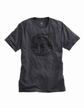 Tin Haul Mens Grey Cotton Blend Free Spirited Horse S/S T-Shirt hypoallergenic material