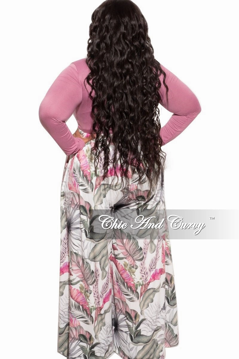 Layer Ready Final Sale Plus Size Long Sleeve Slim Fit Crop Top in Mauve