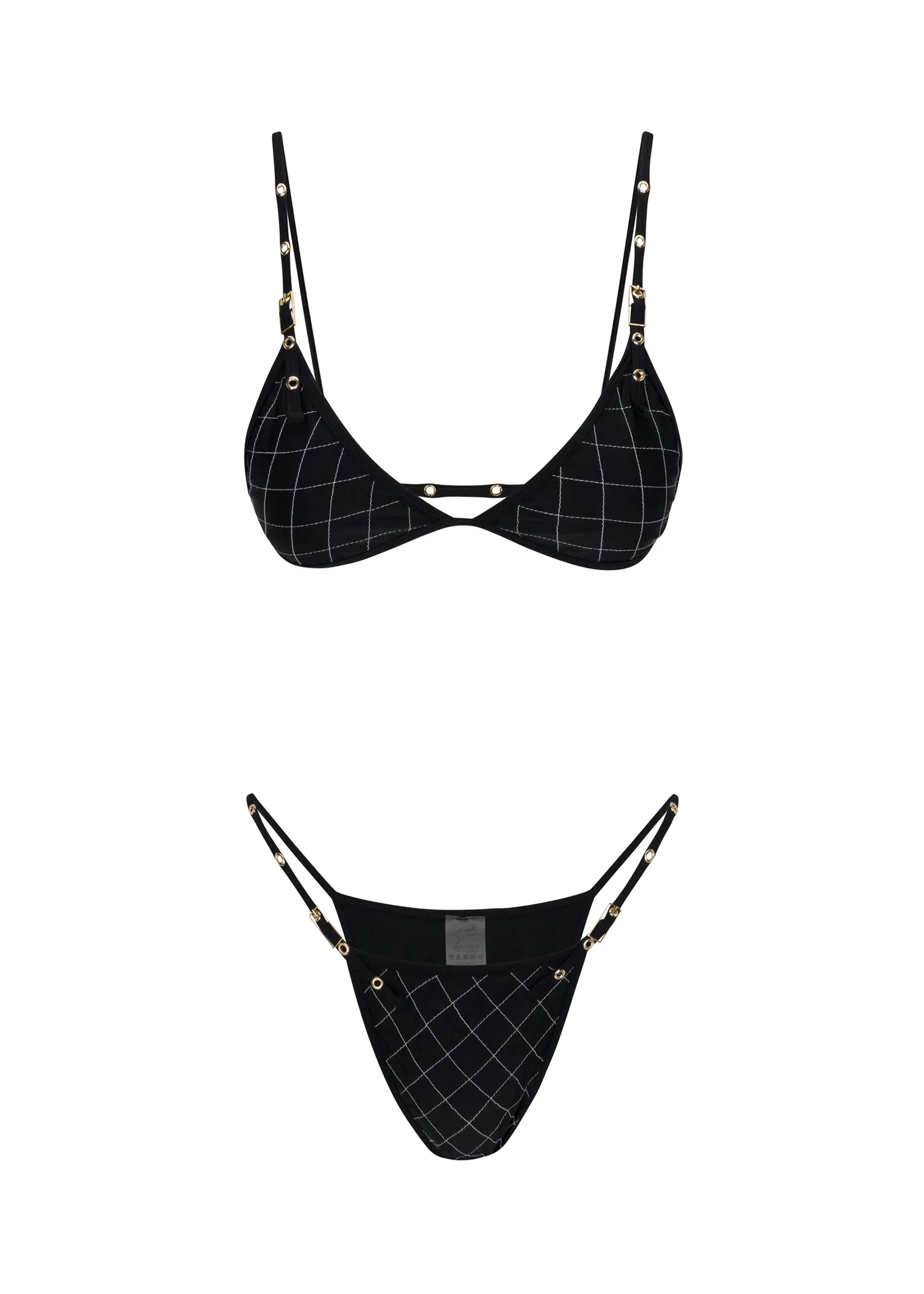Naomi Buckle Bikini Bottom | Black Street Ready