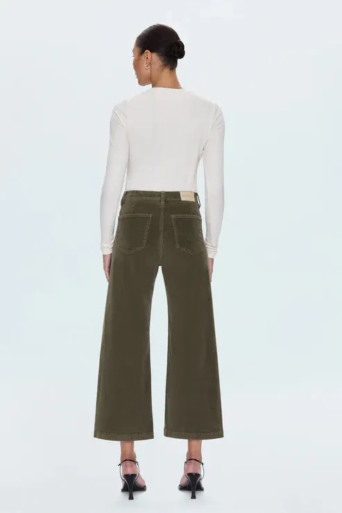 Penny Crop High Rise Wide Leg Pants Everyday Comfort Wear Sleek and Soft
