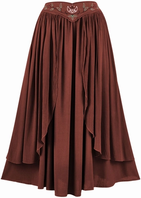 Dryad Maxi Limited Edition Harvest Auburn Back Slit