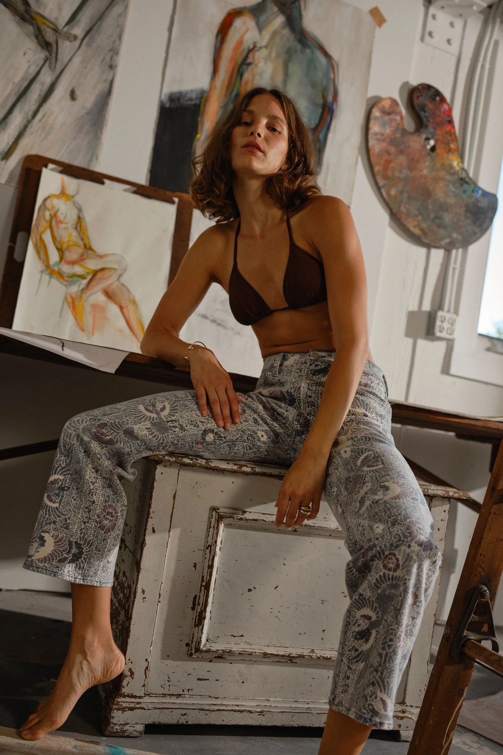 Natalie Martin __ MOTHER THE RAMBLER ZIP ANKLE Comfy Vibes