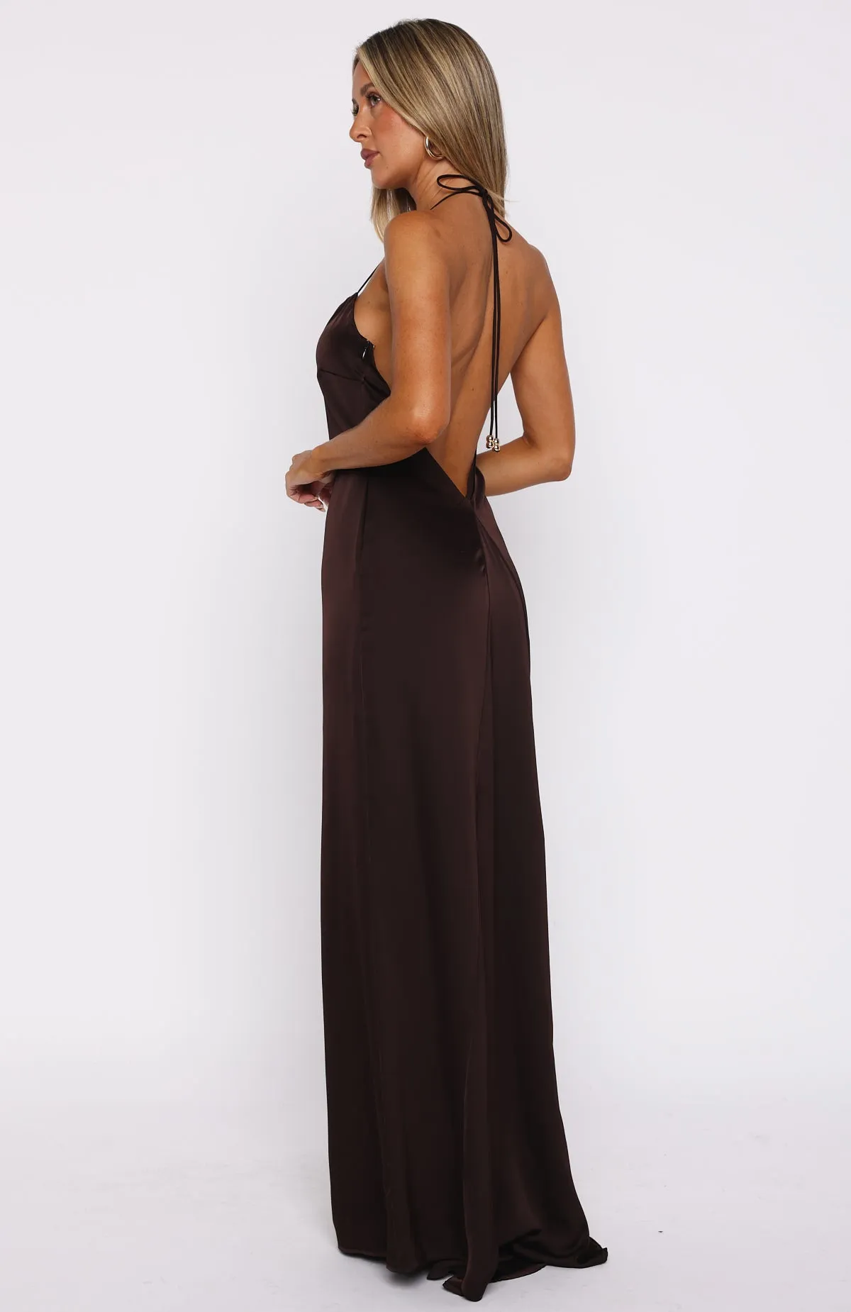 ReinforcedStitching Amore Maxi Dress Dark Chocolate