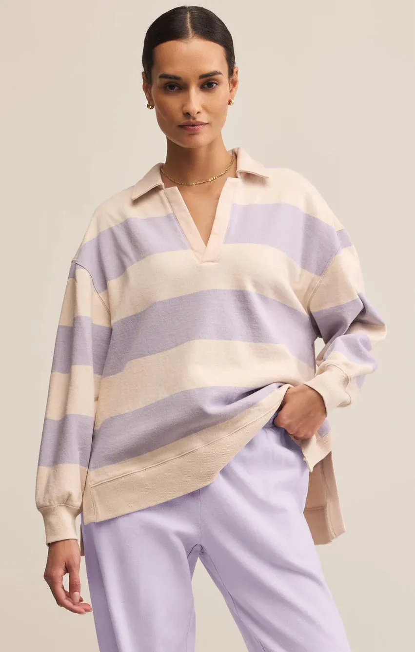 Rugby Brushed Fleece Henley TearResistantWeave