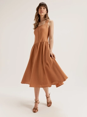 Modern Texture Coralli Midi Dress