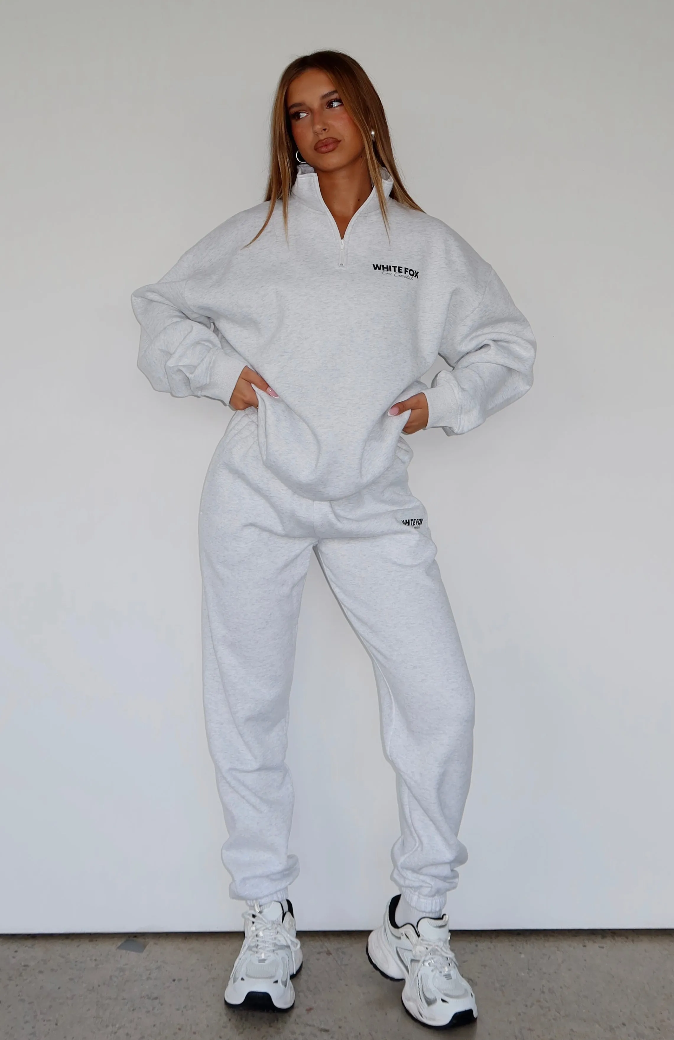 Core Essentials Sweatpants Grey Marle Colorfast Dyed Knit Durable Reinforced Hems