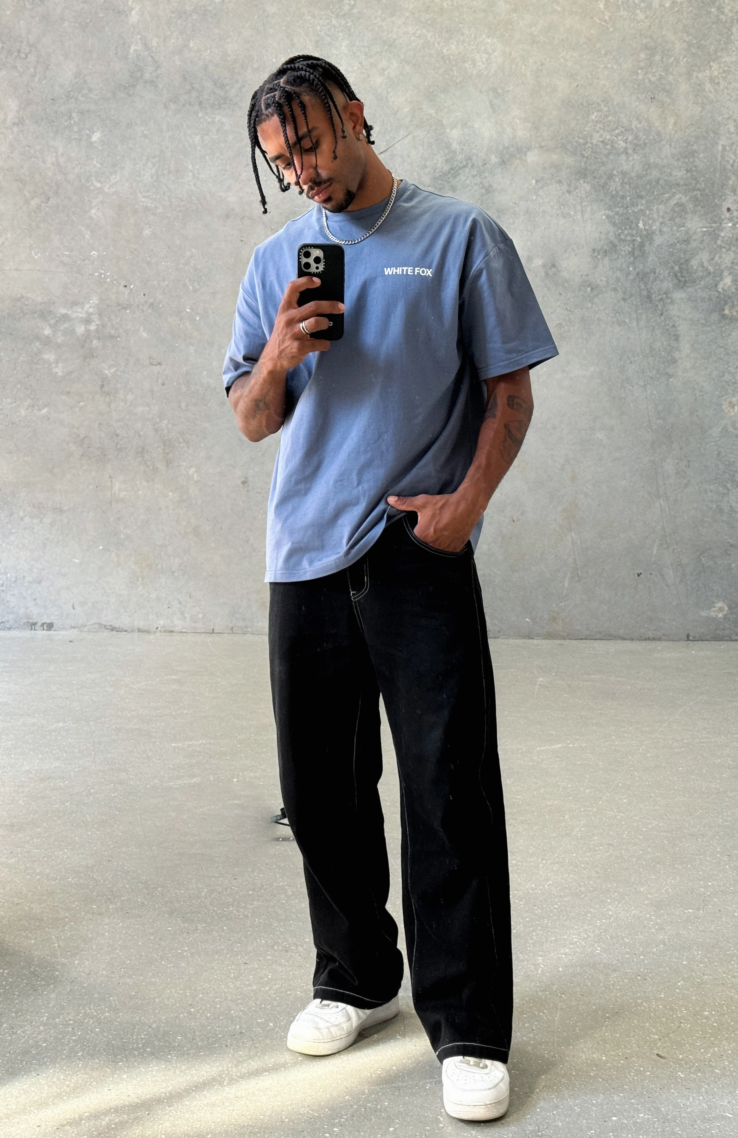 Core Classic Oversized Tee Ocean Bamboo Fiber Blend