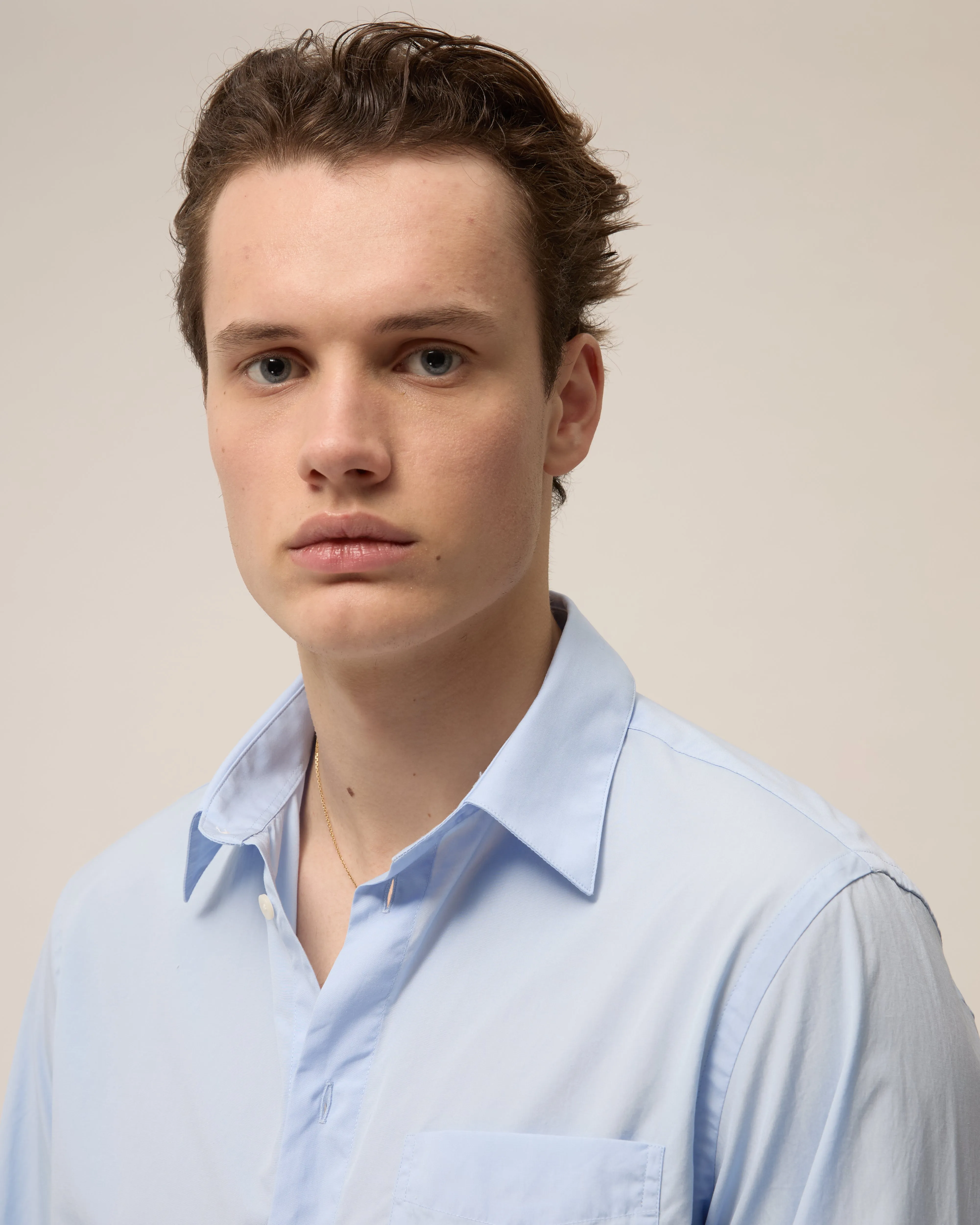 Cosimo - Light Blue - Cotton Poplin