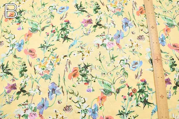 Cotton 30/1 SZ Jersey Digital Print Fabric - Botanical
