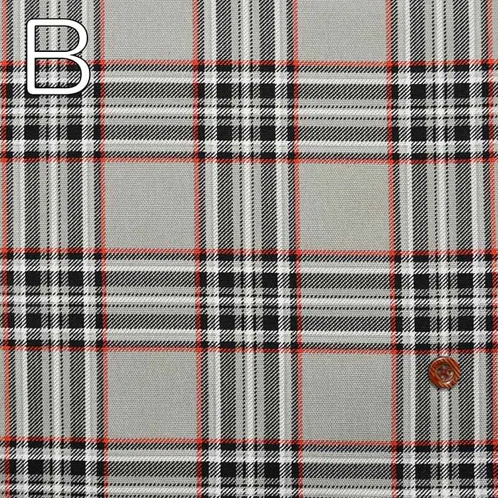 Cotton Ox Print Fabric Tartan Check 1