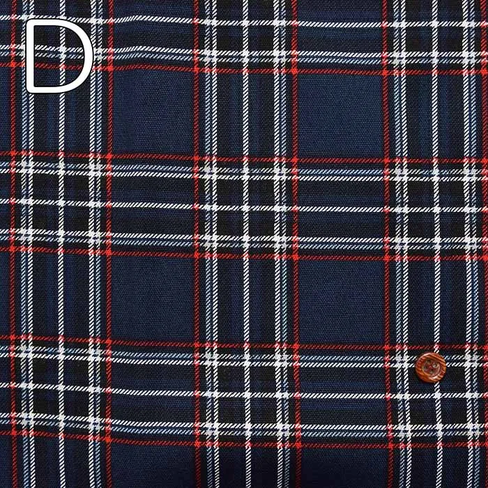 Cotton Ox Print Fabric Tartan Check 1