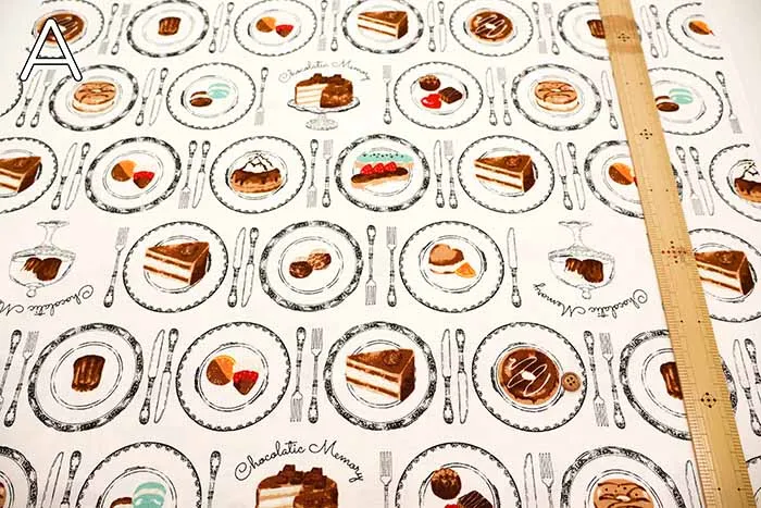 Cotton Oxford Fabric - Chocolatic memory - Sweets