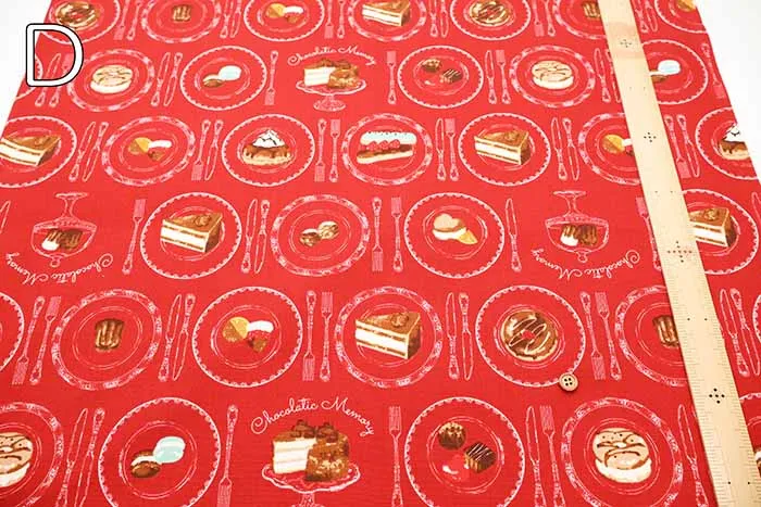 Cotton Oxford Fabric - Chocolatic memory - Sweets