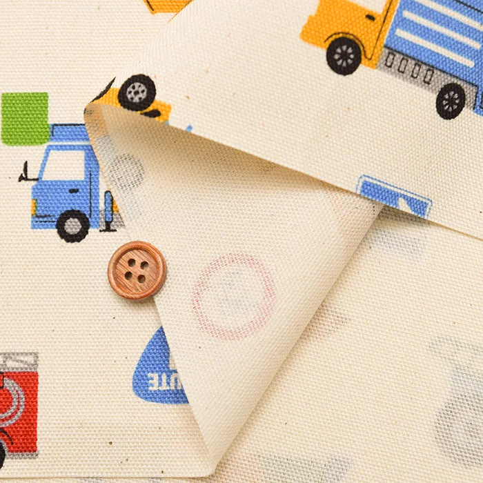 Cotton Oxford Fabric - Favorite Series - Working Vehicles