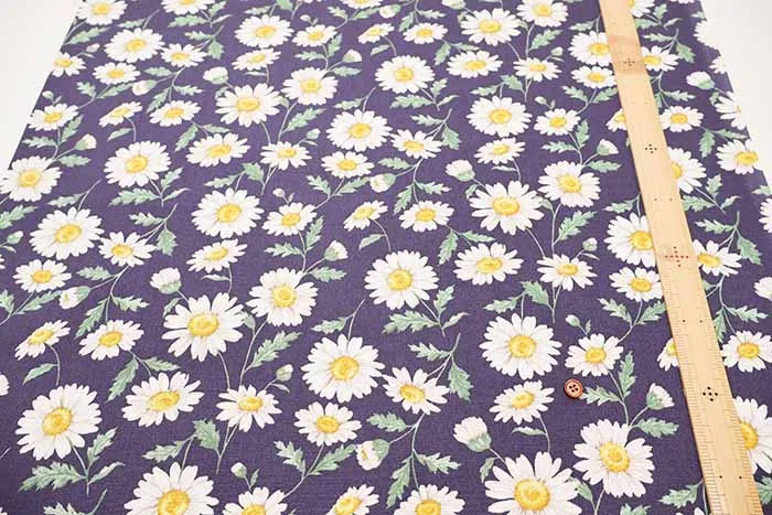 Cotton Oxford Fabric - LE DEPART - Flower Garden Daisy