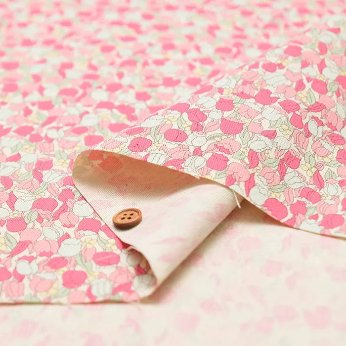 Cotton Oxford Print Fabric - Dram girl Tulip