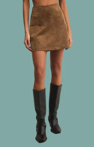 Seamless Wear All Season Wear Ciera Suede Mini Skirt