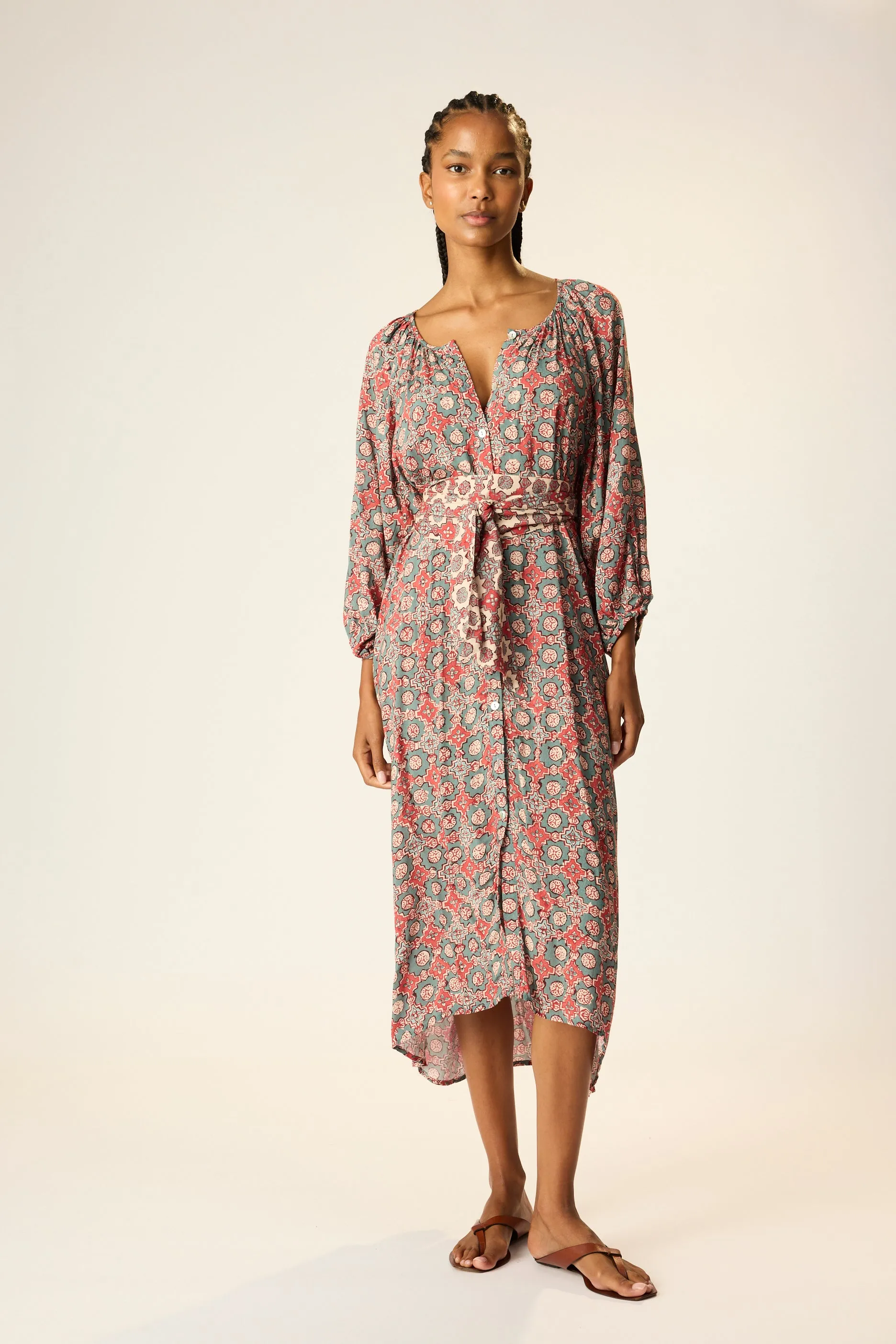 Date Nightwear ALEX MIDI WITH SASH